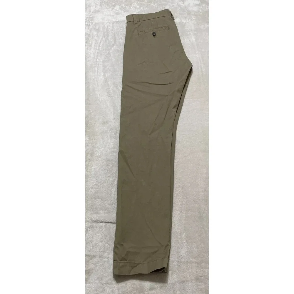 Banana Republic Mens Chino Pants 30x29 Beige Khaki Fulton Skinny Fit Flat Front